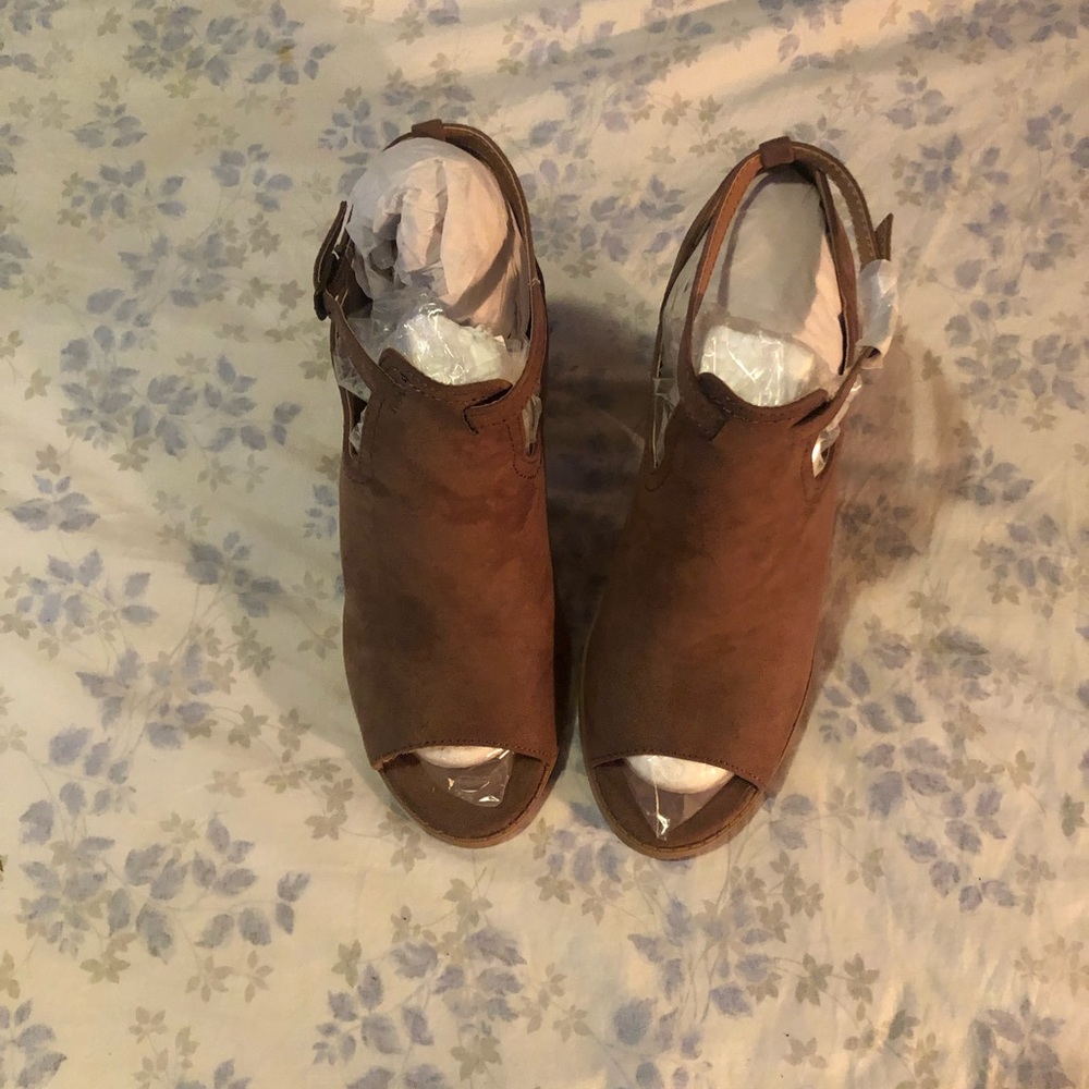 Open toe booties